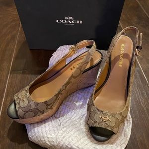 Coach wedge heels